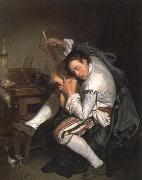 Jean Baptiste Greuze, the guitar player